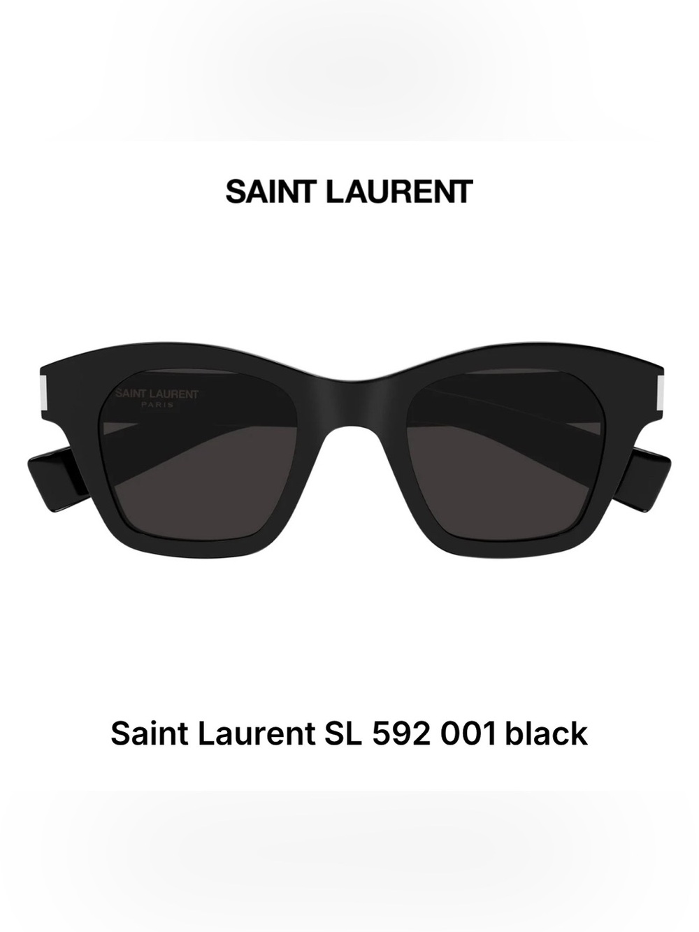 Saint Laurent NWT Quiet Luxury Black Rectangular Dark Lenses. Chic! MSRP: $595 🔥